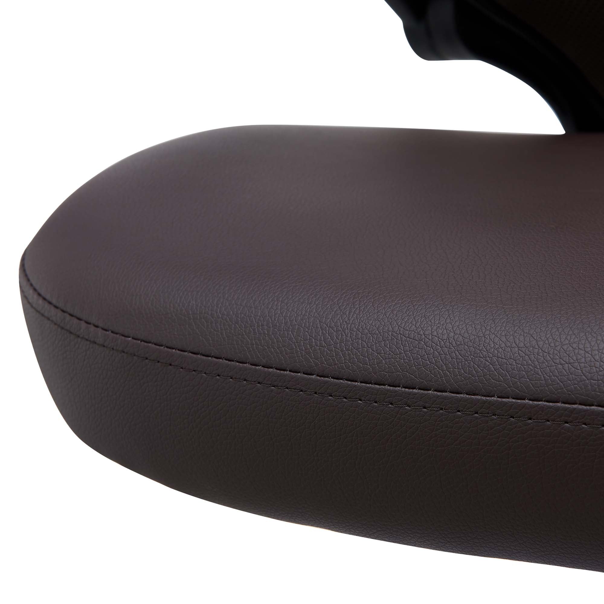 Attainment Vinyl Drafting Chair - Brown