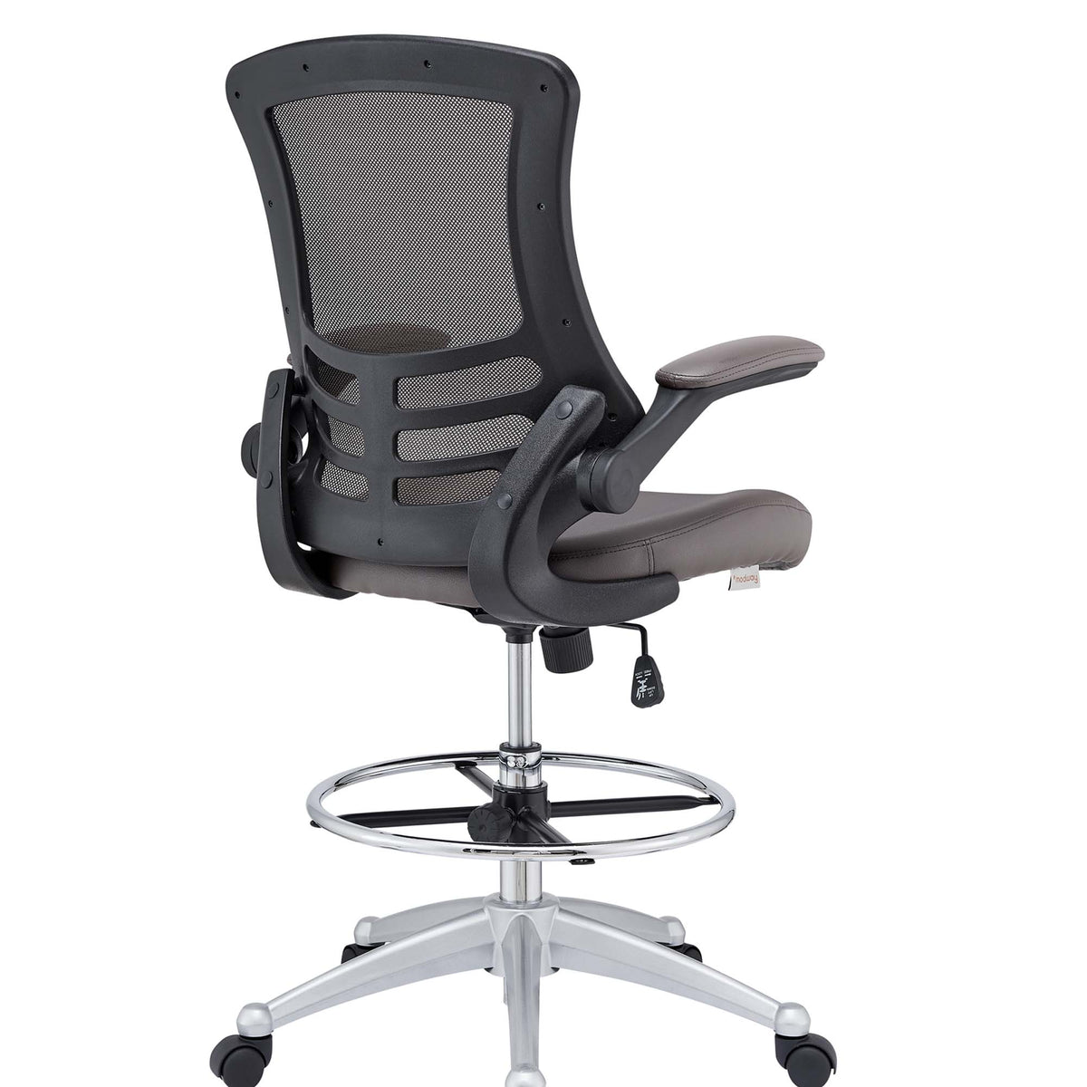 Attainment Vinyl Drafting Chair - Brown