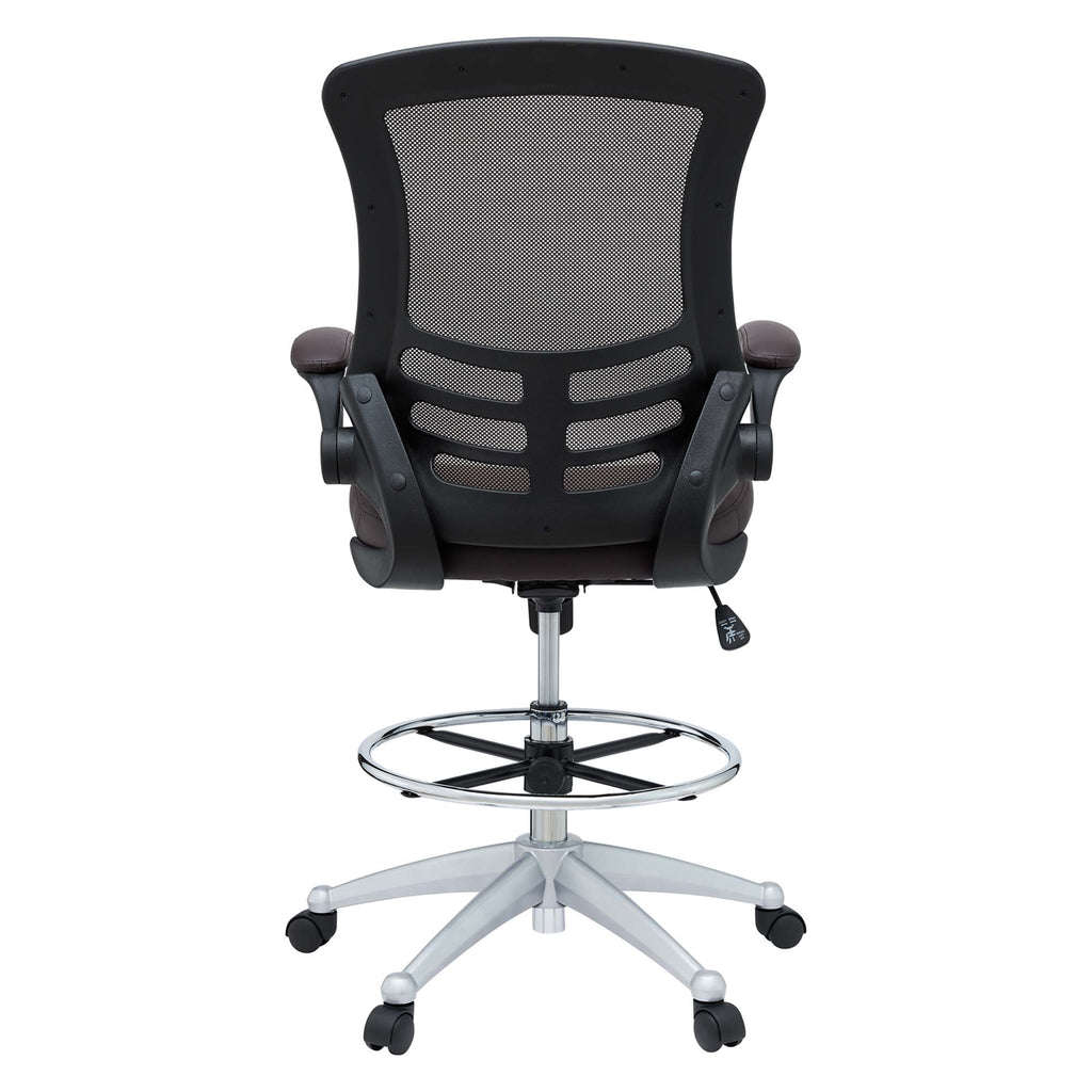 Attainment Vinyl Drafting Chair - Brown