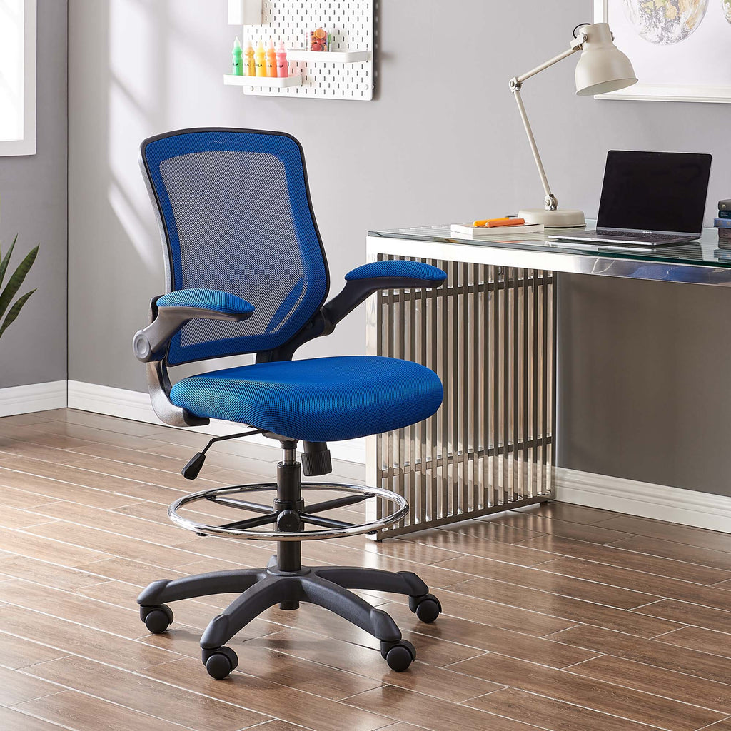 Veer Drafting Chair - Blue