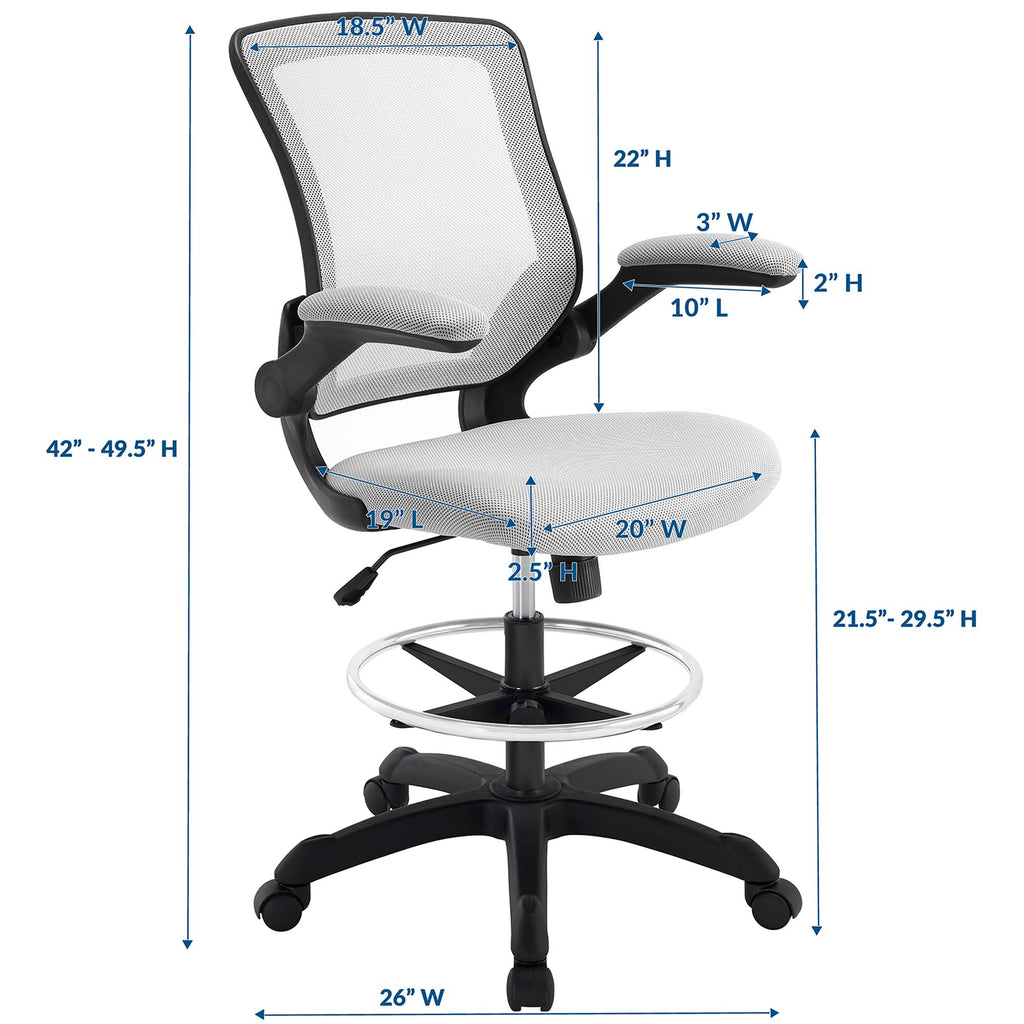 Veer Drafting Chair - Gray