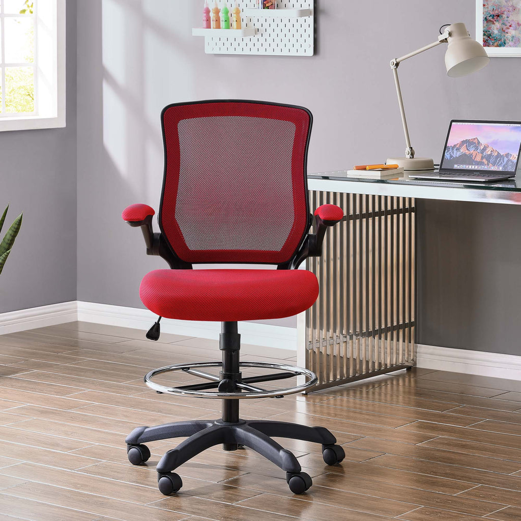 Veer Drafting Chair - Red