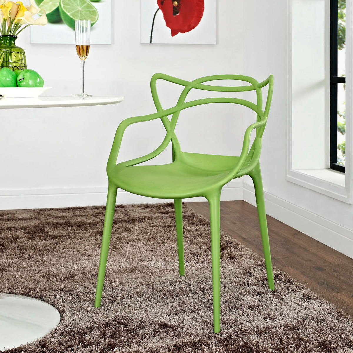 Entangled Dining Armchair - Green