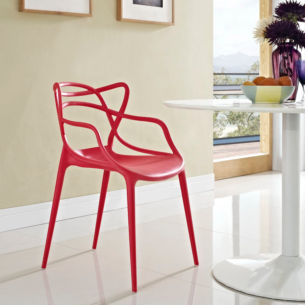 Entangled Dining Armchair - Red