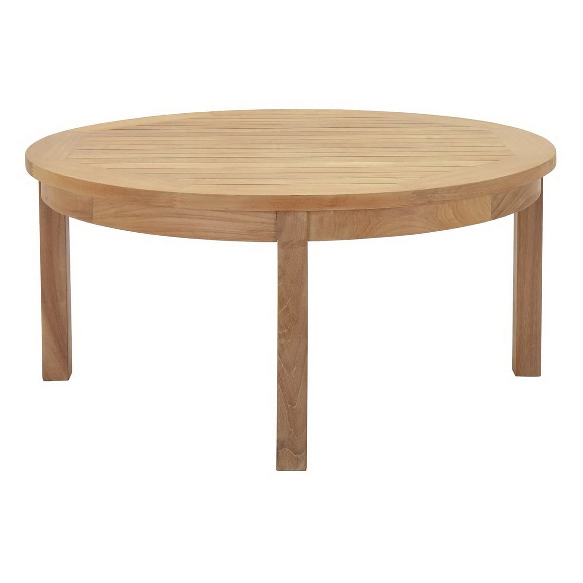 Marina 3 Piece Outdoor Patio Teak Set - Natural Gray (2 Armchairs, Coffee Table)
