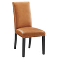 Parcel Dining Faux Leather Side Chair - Tan