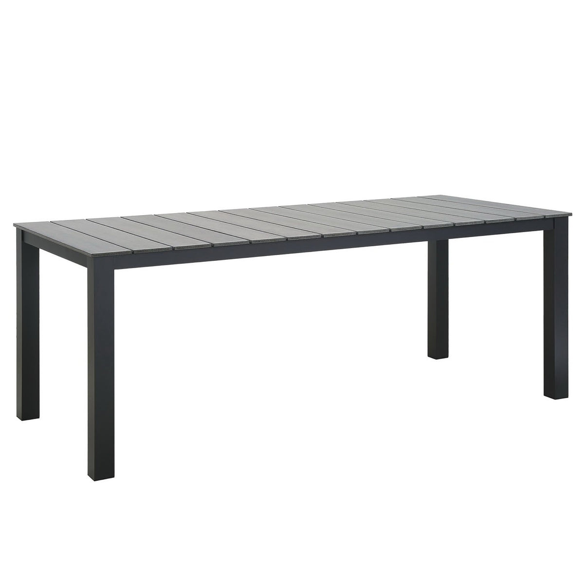 Maine 80" Outdoor Patio Dining Table - Brown Gray
