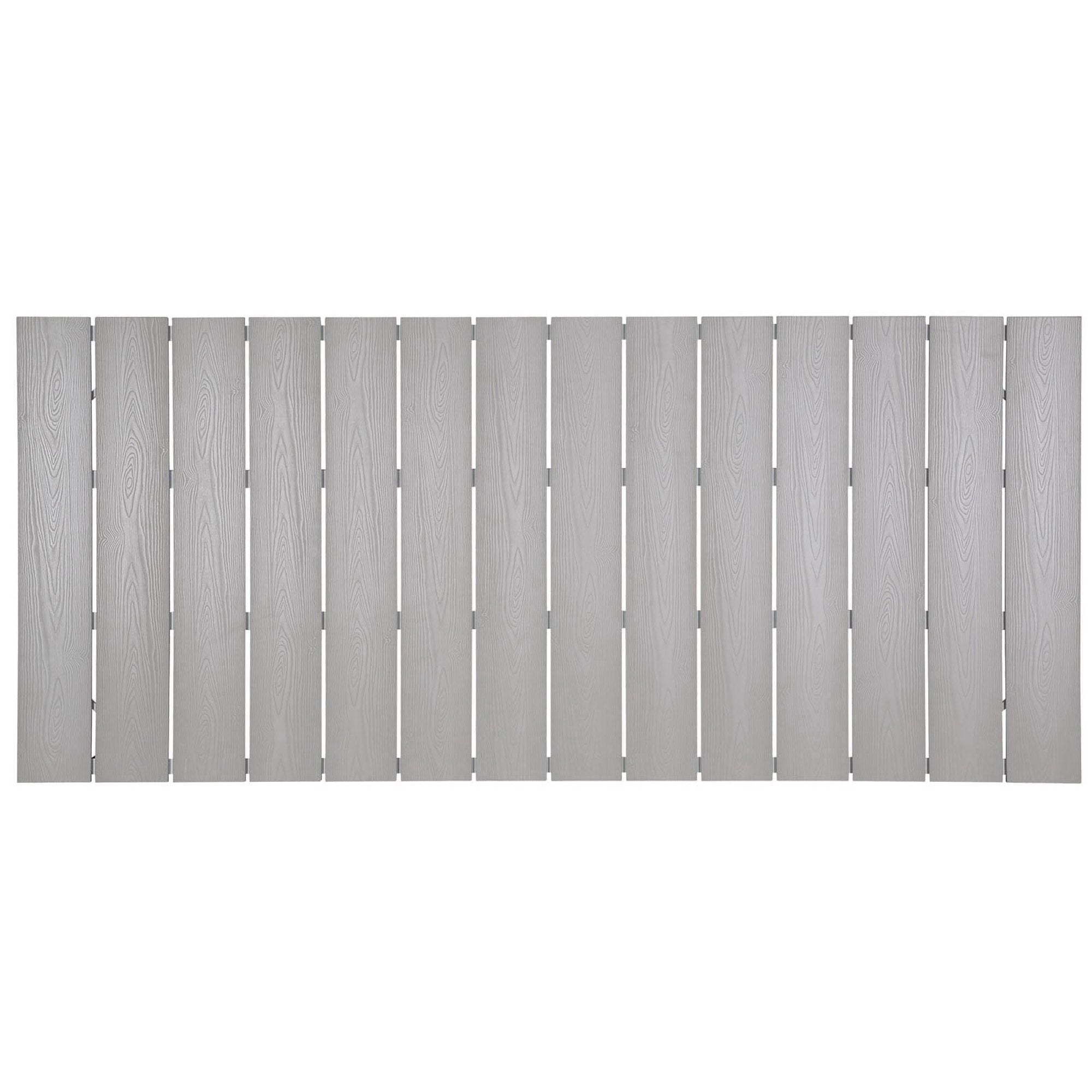 Maine 80" Outdoor Patio Dining Table - White Light Gray