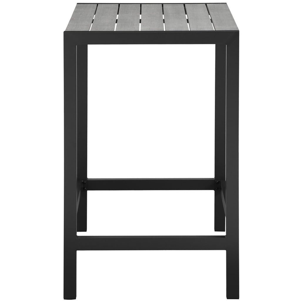 Maine Outdoor Patio Bar Table - Brown Gray