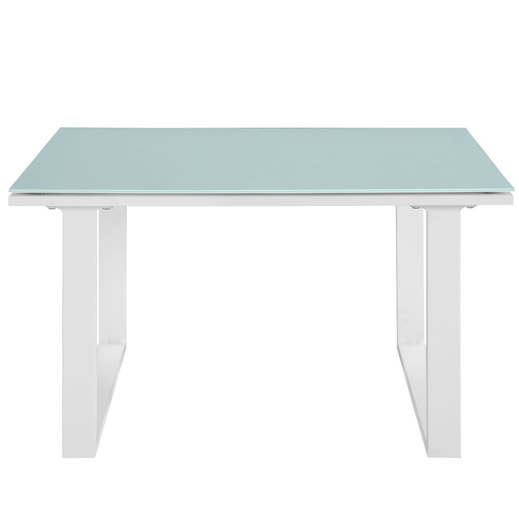 Fortuna Outdoor Patio Side Table - White