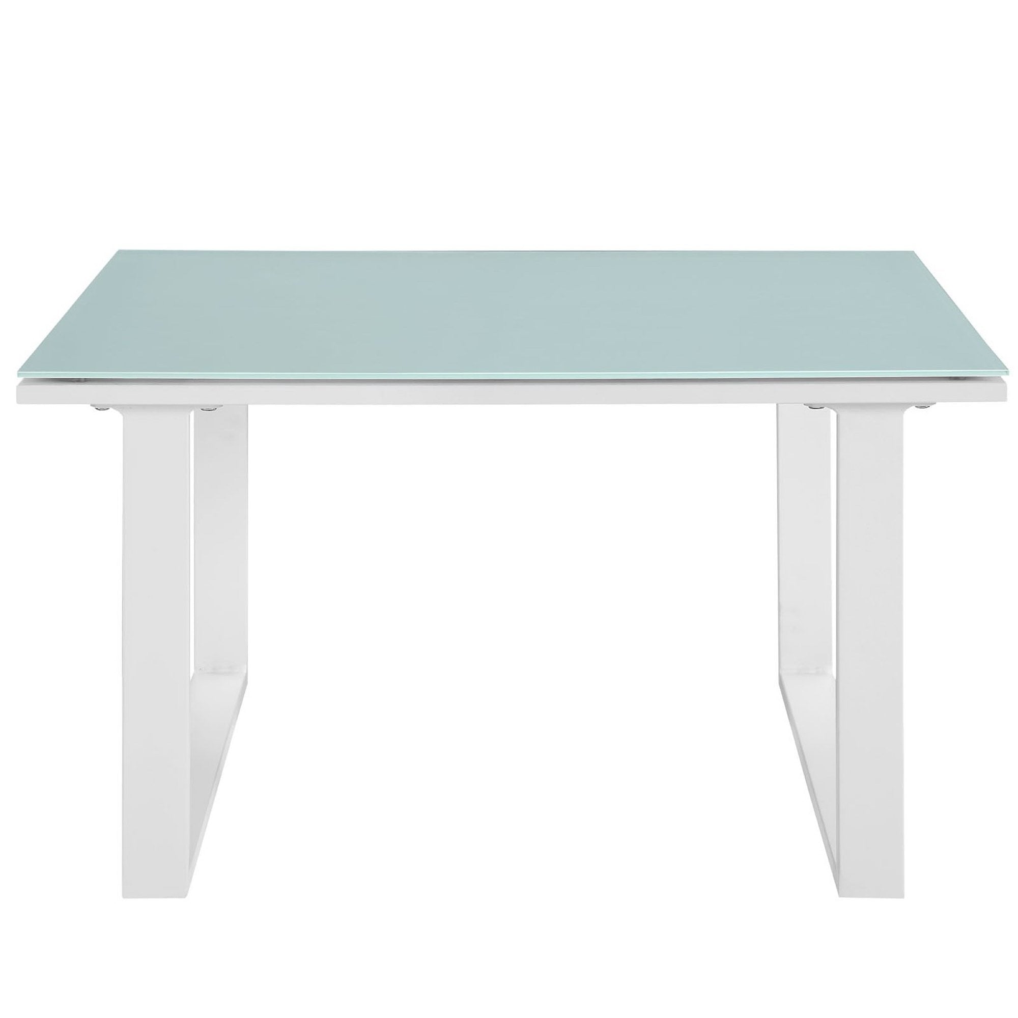 Fortuna Outdoor Patio Side Table - White
