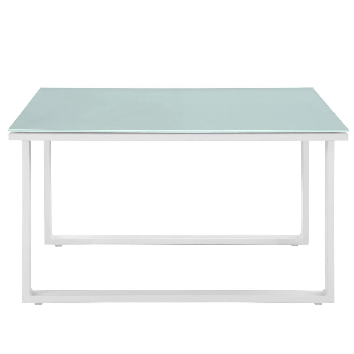 Fortuna Outdoor Patio Side Table - White