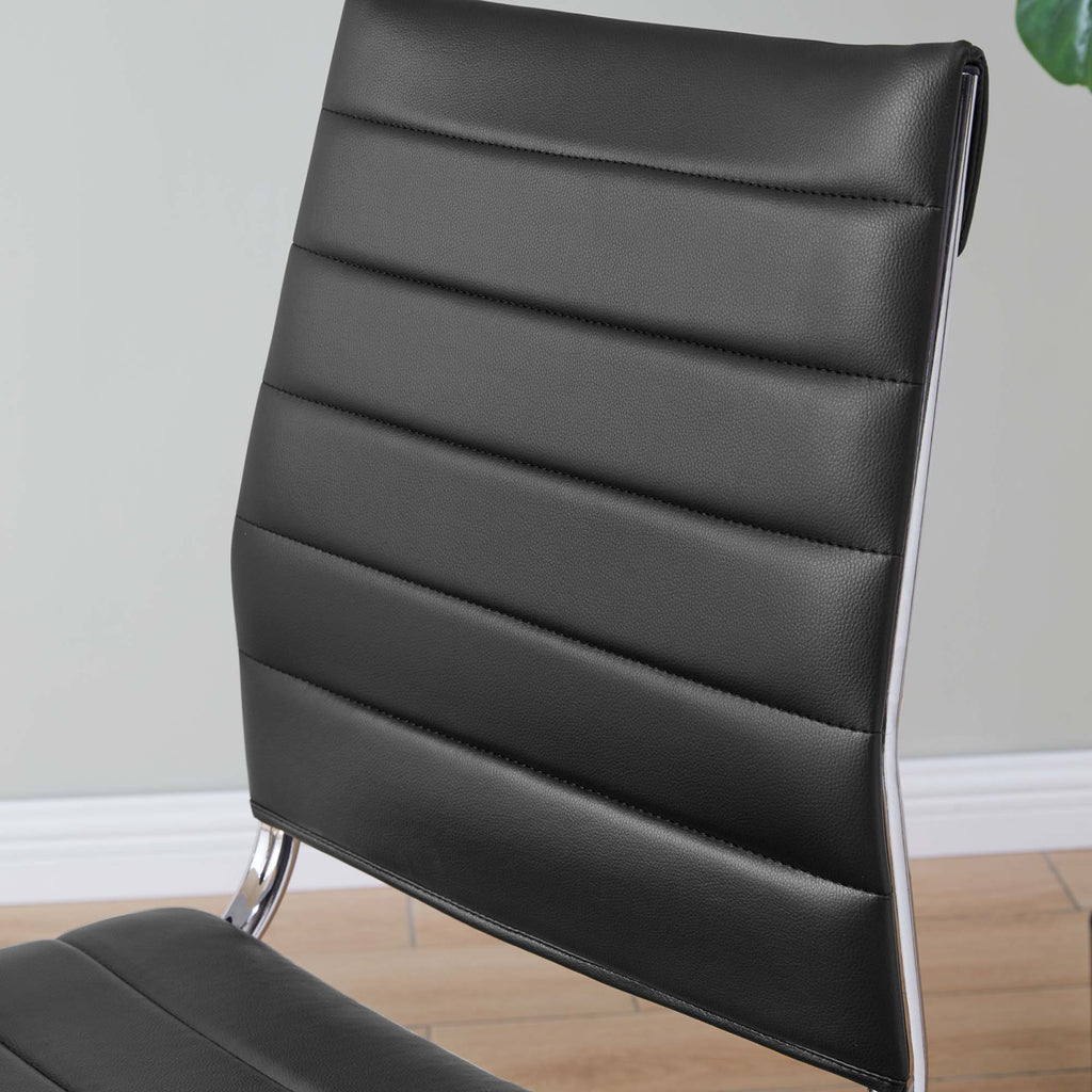 Jive Armless Mid Back Office Chair - Black