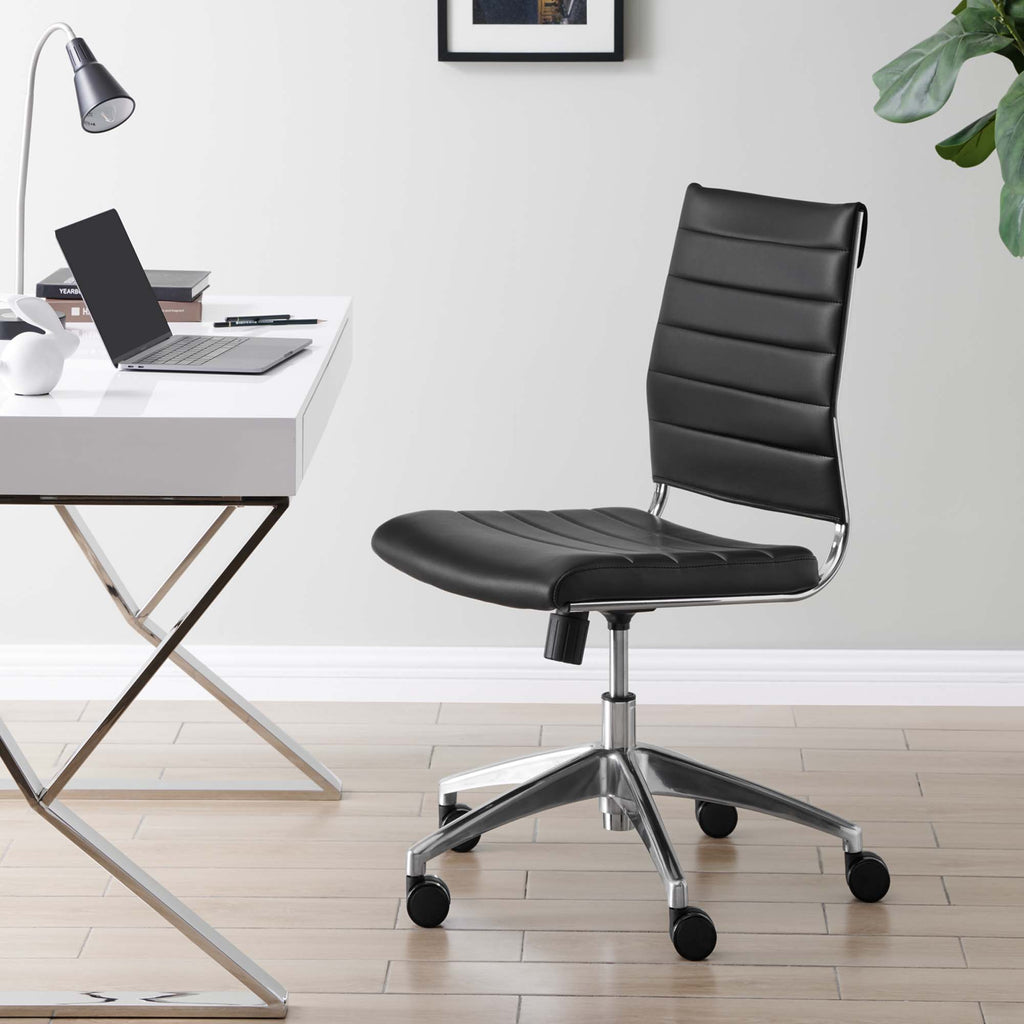 Jive Armless Mid Back Office Chair - Black