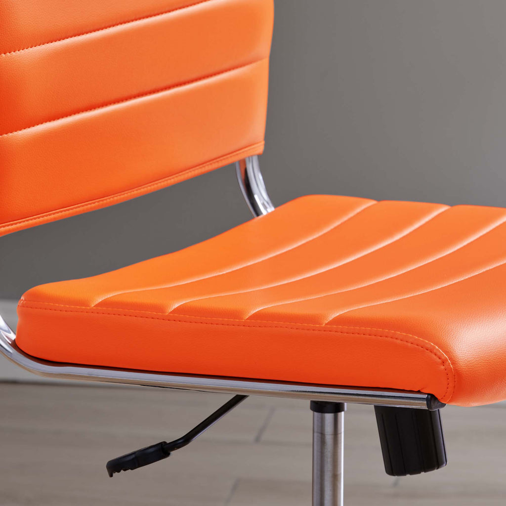 Jive Armless Mid Back Office Chair - Orange