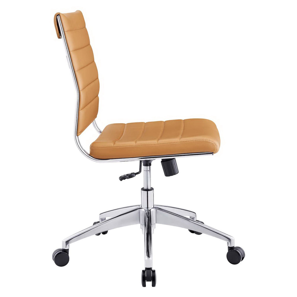 Jive Armless Mid Back Office Chair - Tan