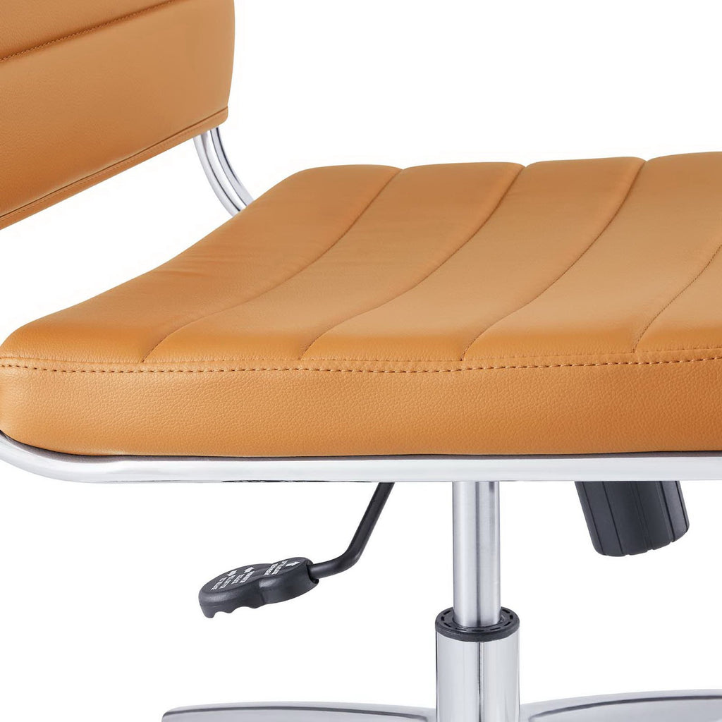Jive Armless Mid Back Office Chair - Tan