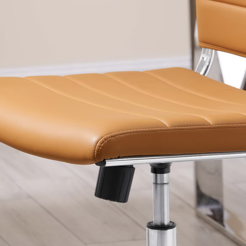 Jive Armless Mid Back Office Chair - Tan