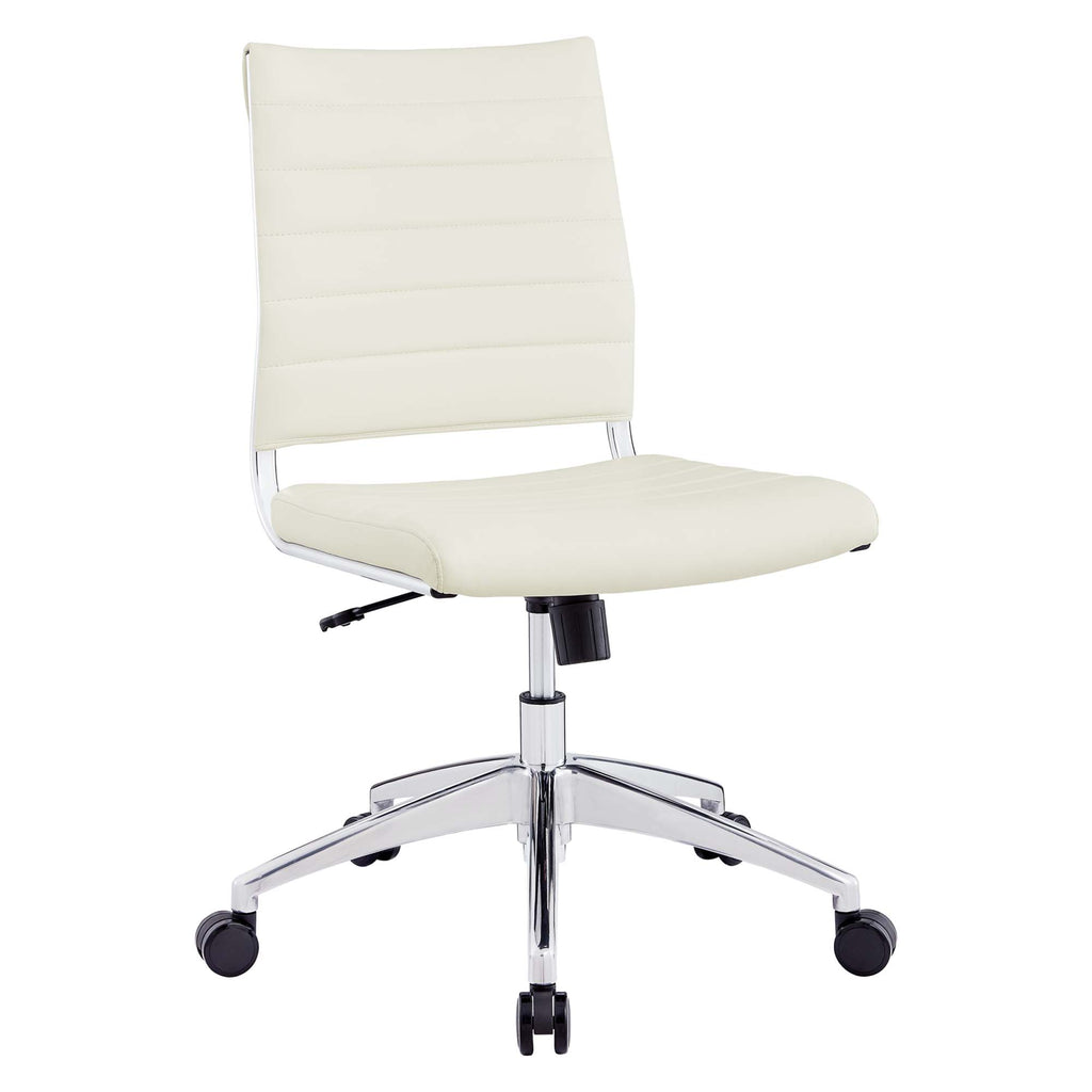 Jive Armless Mid Back Office Chair - White