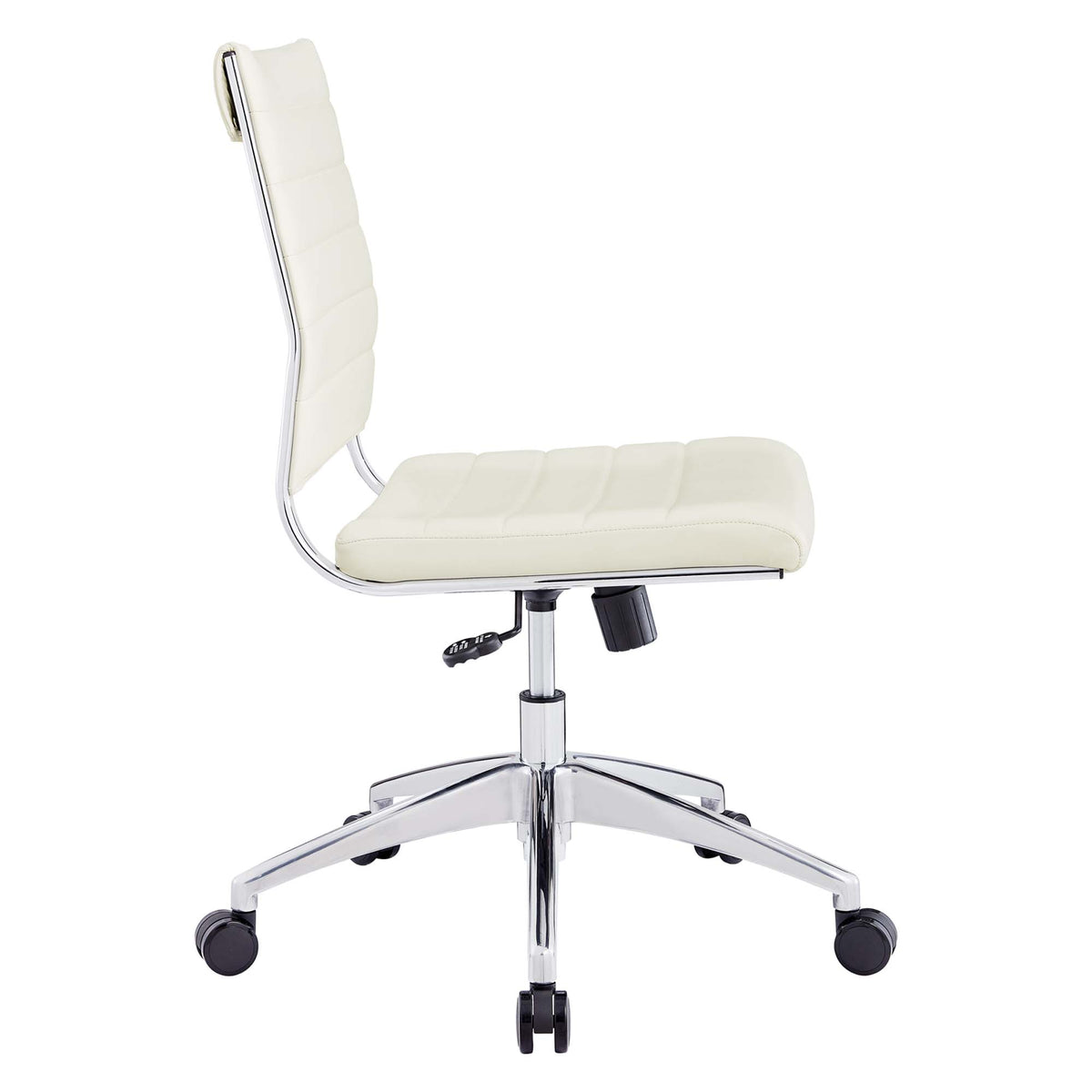 Jive Armless Mid Back Office Chair - White