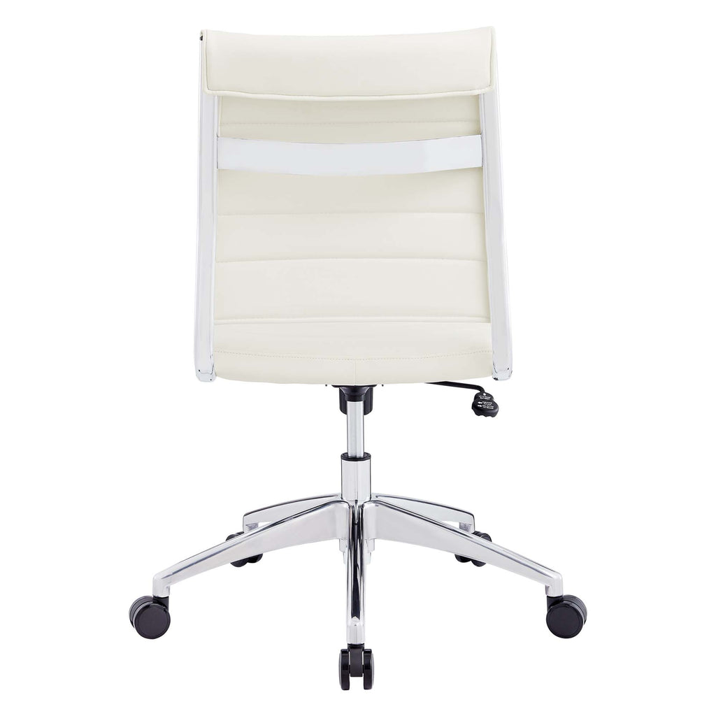 Jive Armless Mid Back Office Chair - White