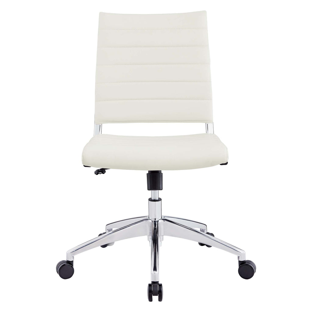 Jive Armless Mid Back Office Chair - White
