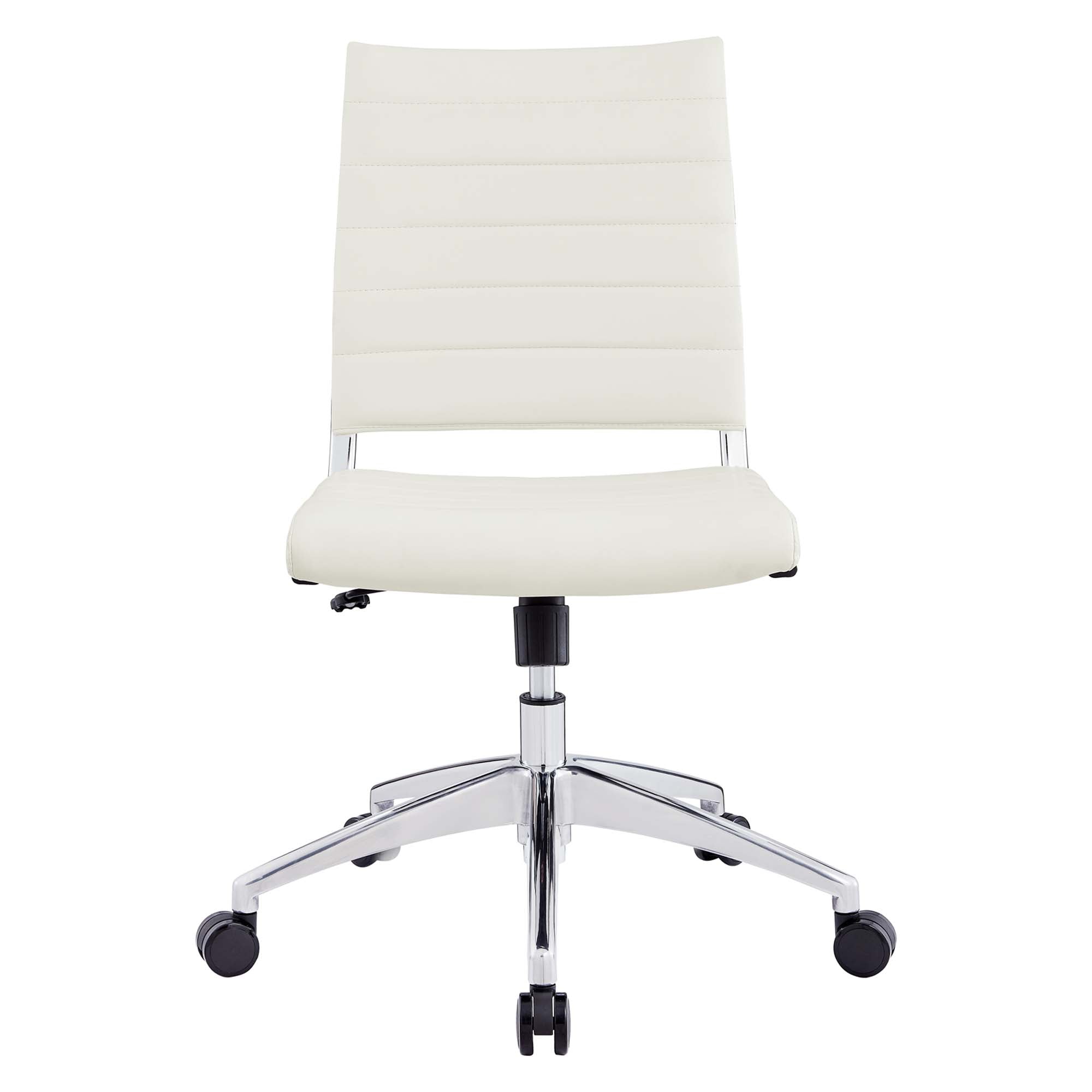 Jive Armless Mid Back Office Chair - White