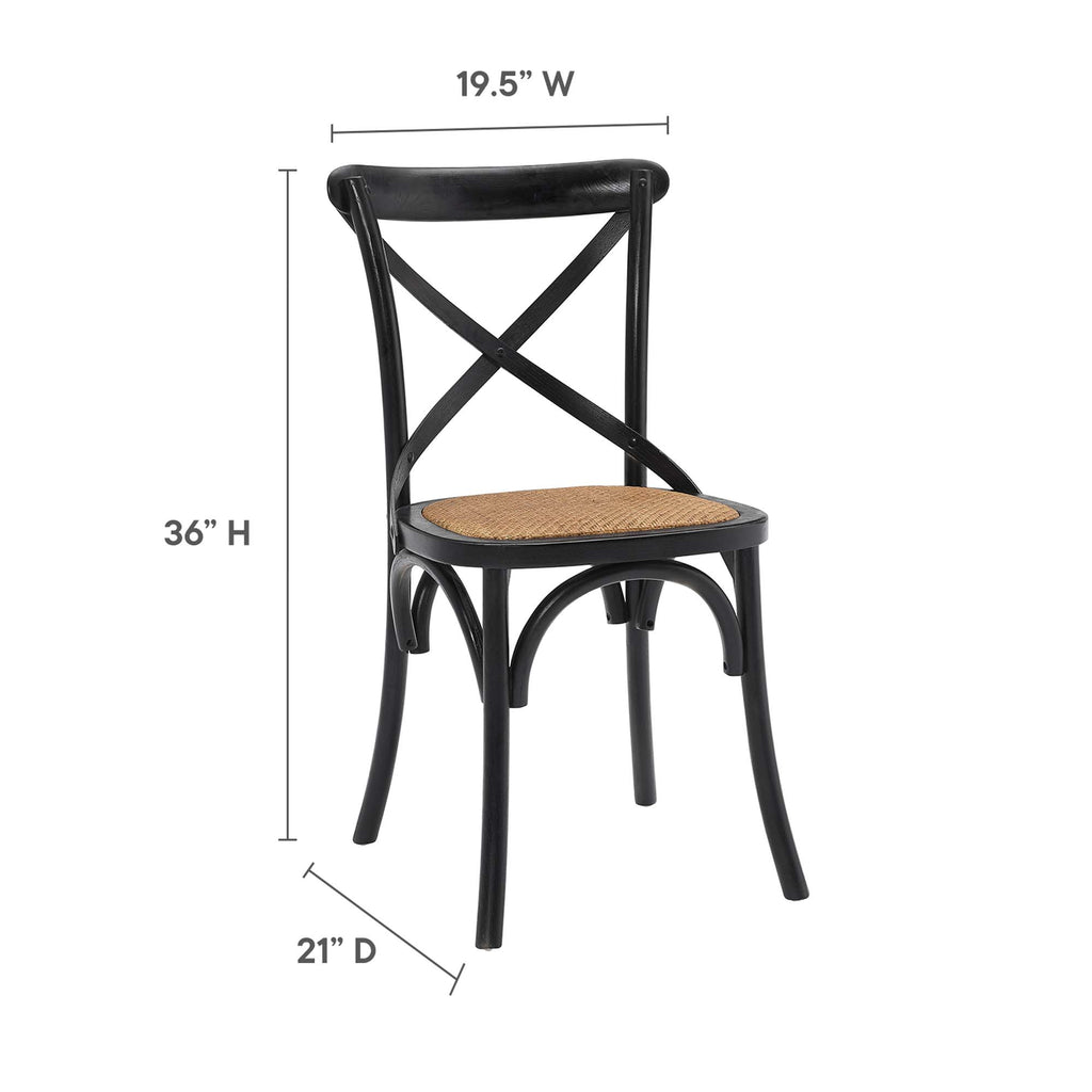 Gear Dining Side Chair - Black (EEI-1541-BLK)