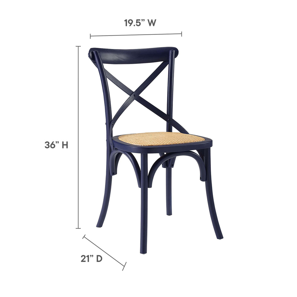 Gear Dining Side Chair - Midnight Blue (EEI-1541-MID)