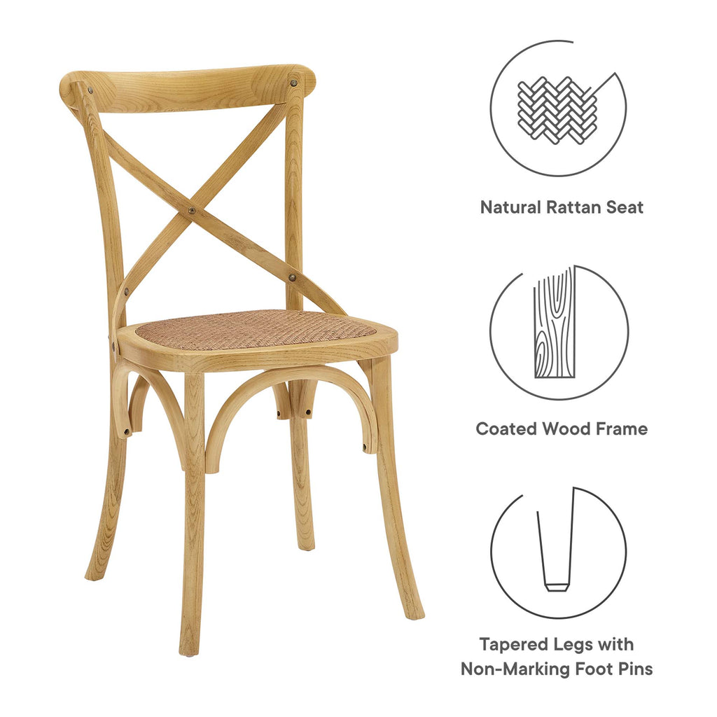 Gear Dining Side Chair - Natural (EEI-1541-NAT)