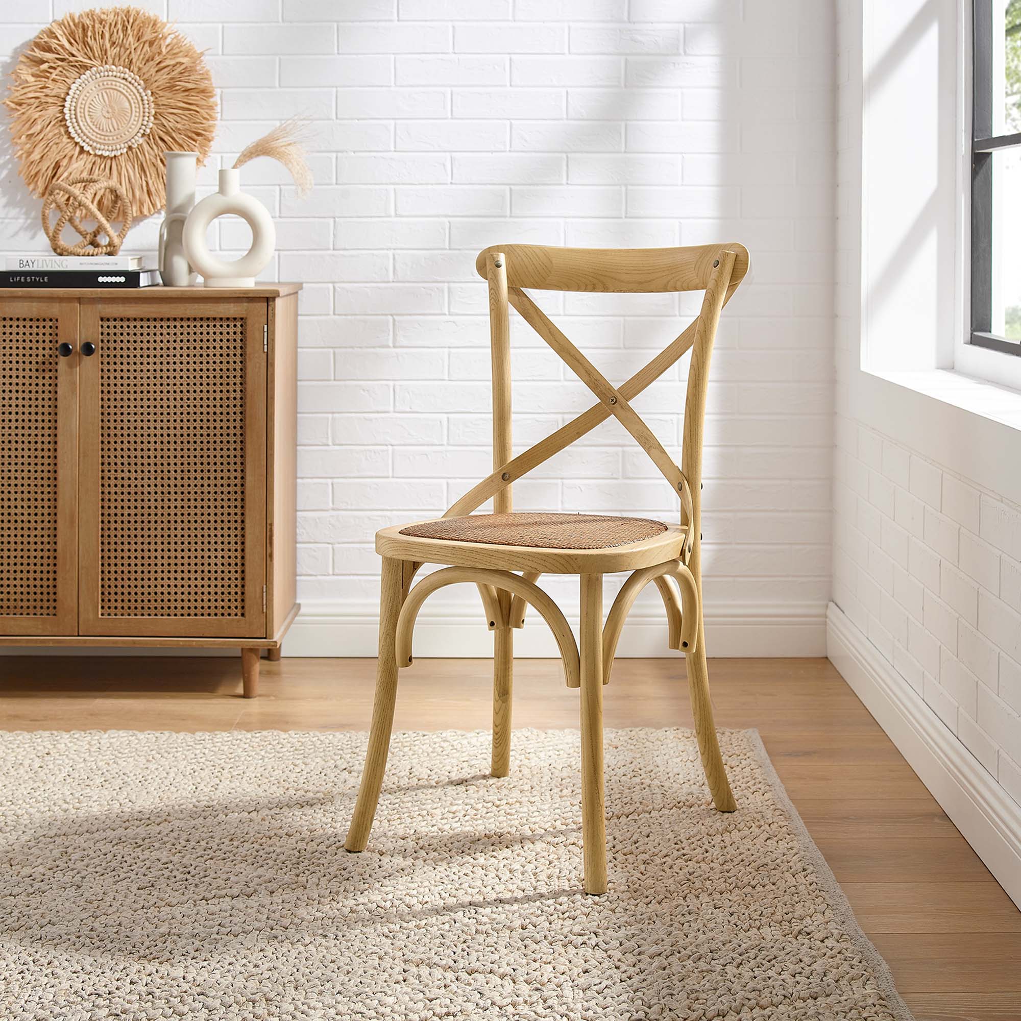 Gear Dining Side Chair - Natural (EEI-1541-NAT)