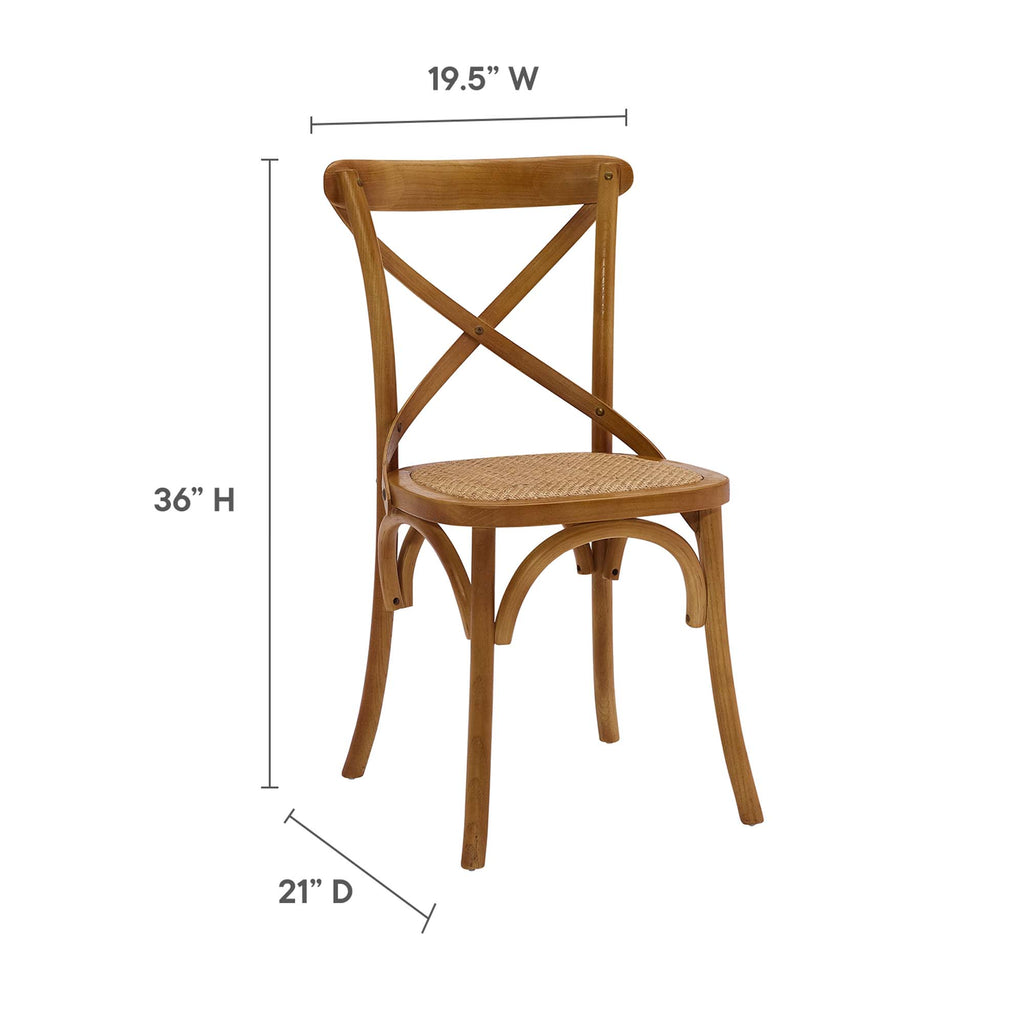 Gear Dining Side Chair - Walnut (EEI-1541-WAL)