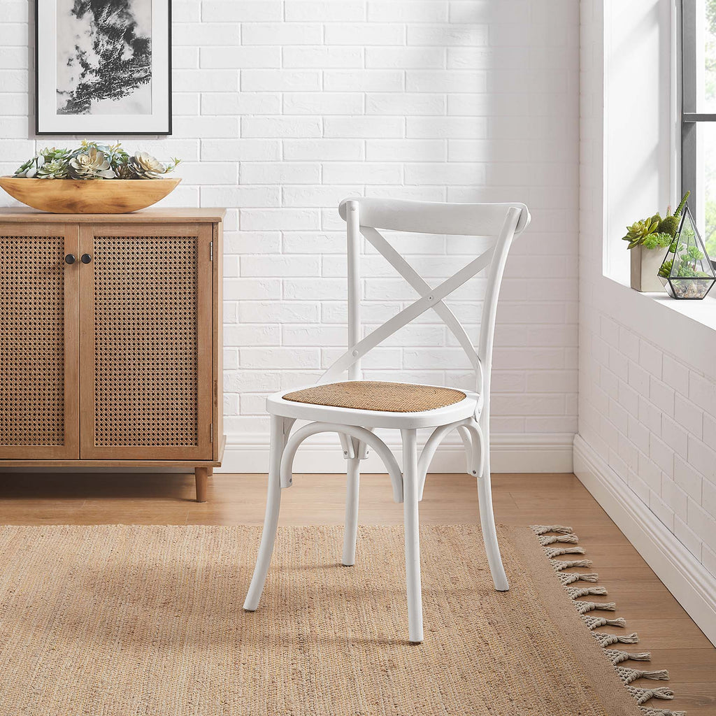 Gear Dining Side Chair - White (EEI-1541-WHI)