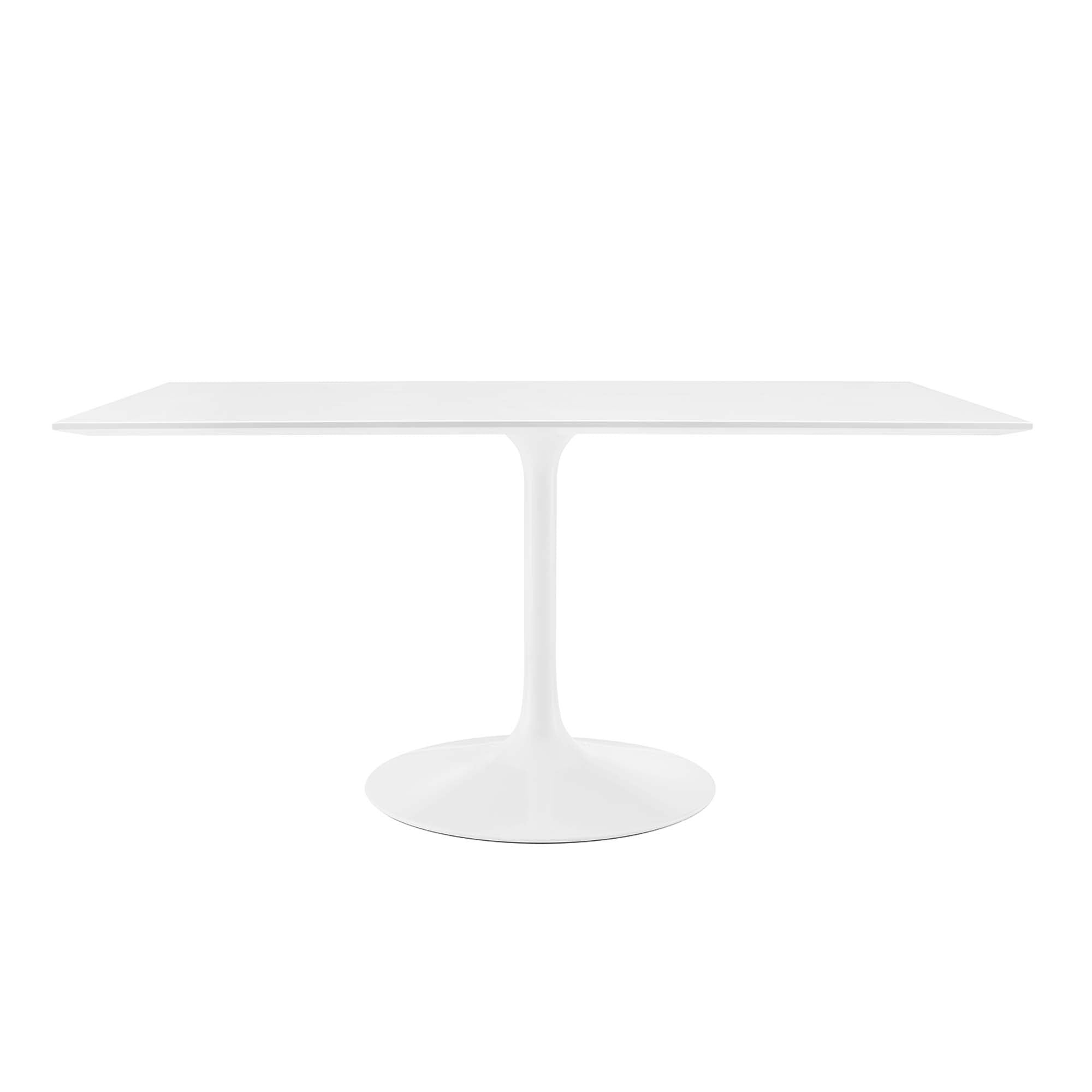 Lippa 60" Rectangle Wood Dining Table - White