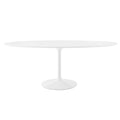 Lippa 78" Oval Wood Dining Table - White