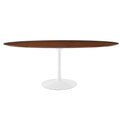Lippa 78" Oval Wood Dining Table - Walnut