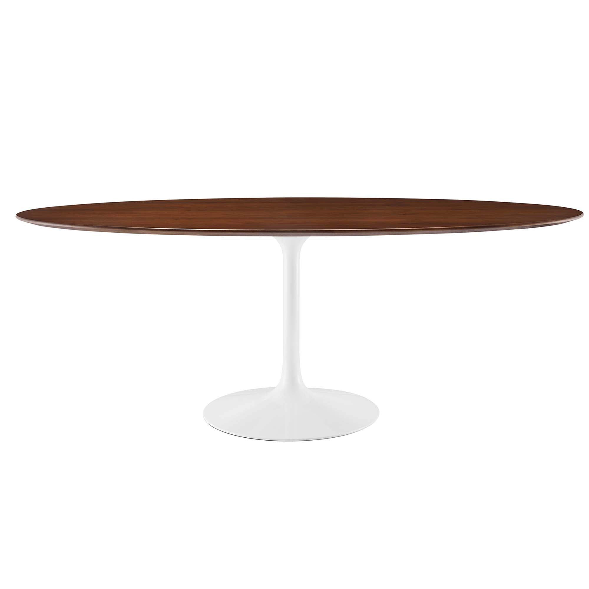 Lippa 78" Oval Wood Dining Table - Walnut