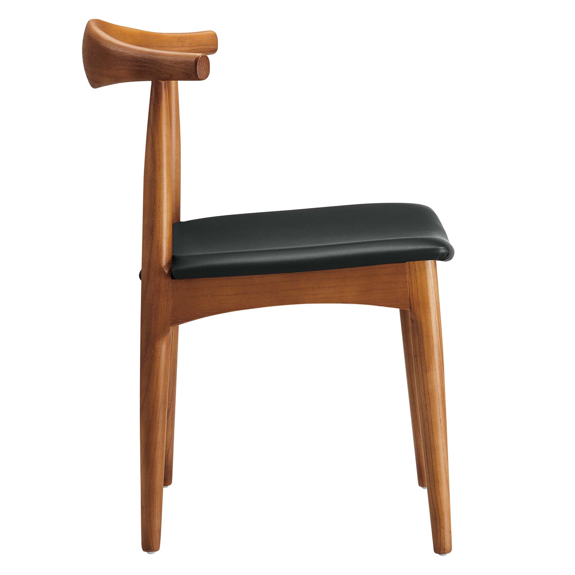 Tracy Wood Dining Chairs Set of 4 - Black