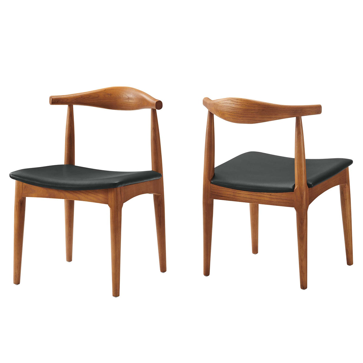 Tracy Wood Dining Chairs Set of 4 - Black
