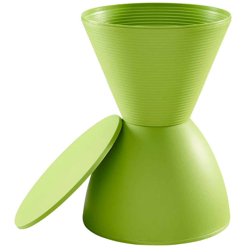 Haste Backless Stool - Green