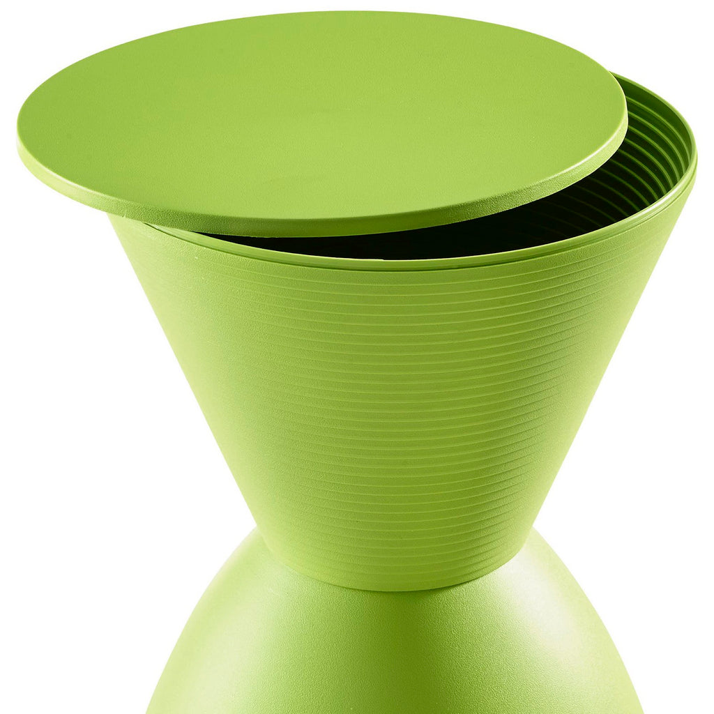 Haste Backless Stool - Green