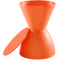 Haste Backless Stool - Orange