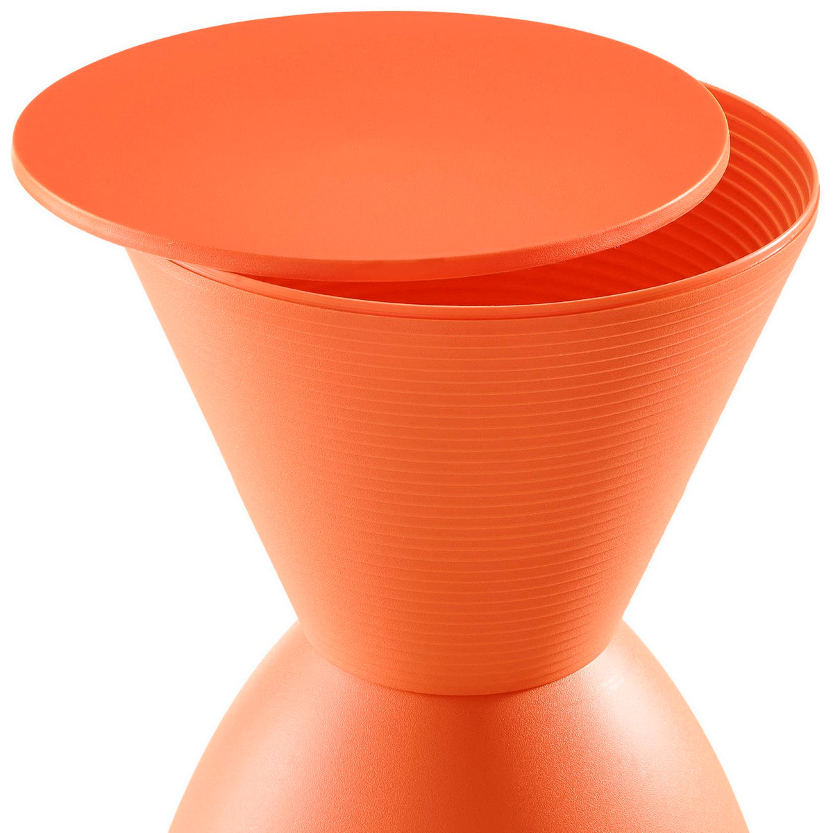 Haste Backless Stool - Orange