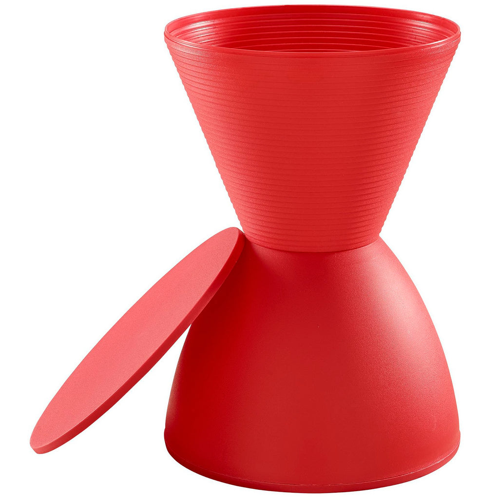 Haste Backless Stool - Red