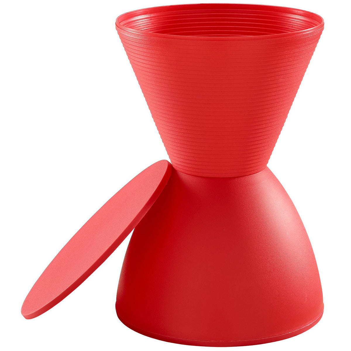 Haste Backless Stool - Red