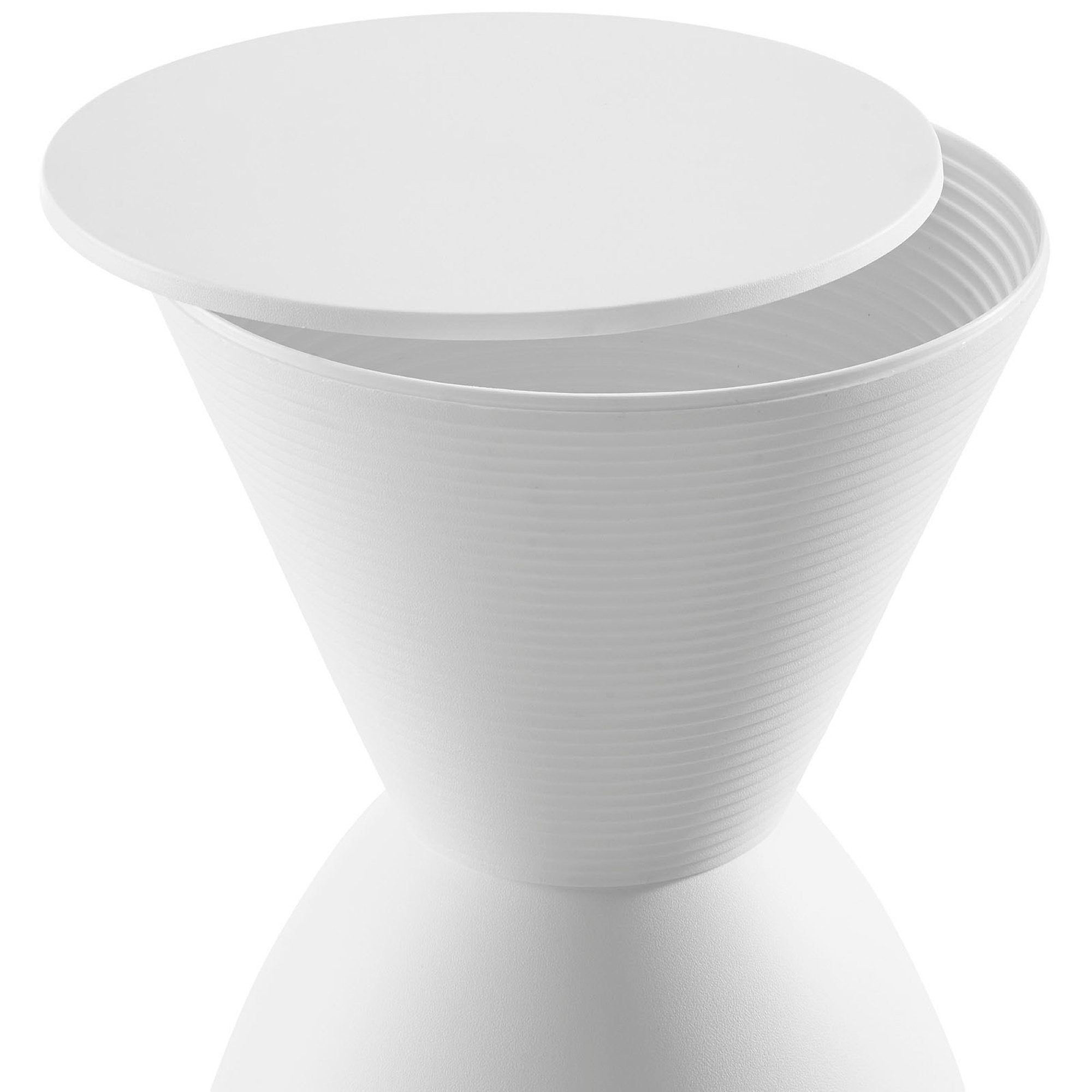 Haste Backless Stool - White