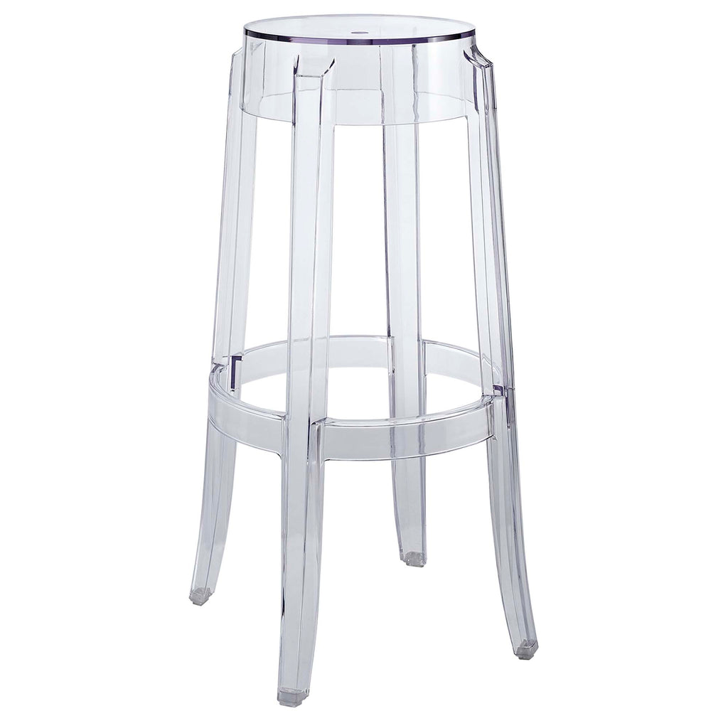 Casper Backless Bar Stool - Clear