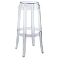 Casper Backless Bar Stool - Clear