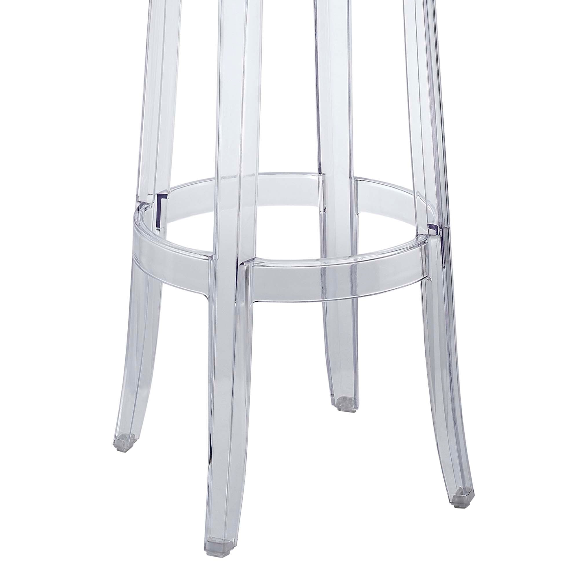 Casper Backless Bar Stool - Clear