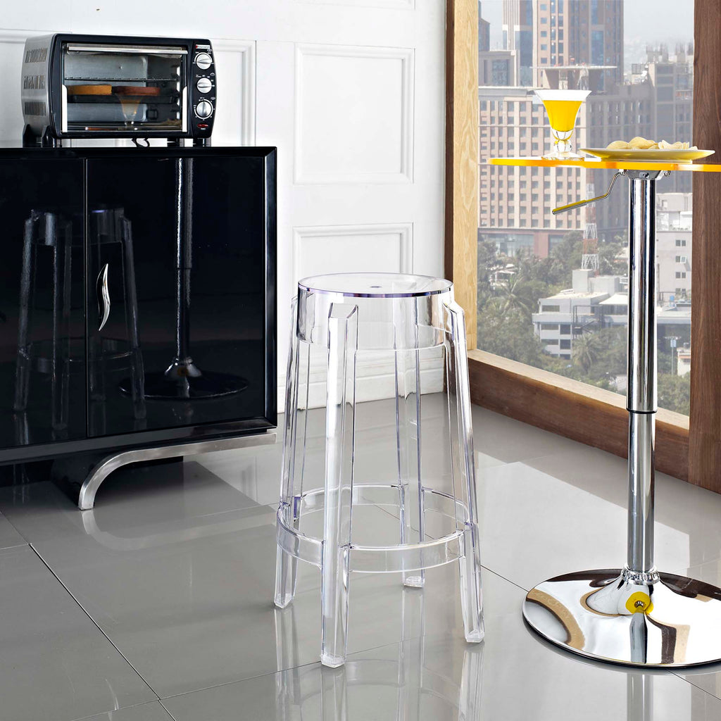Casper Backless Counter Stool - Clear